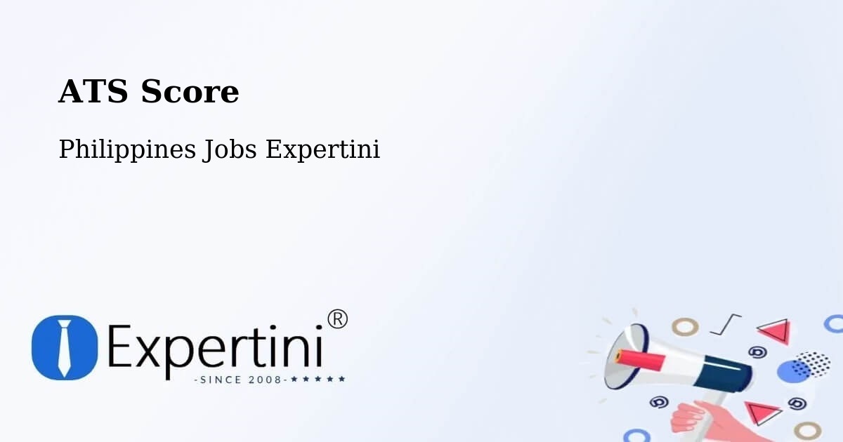 Resume ATS Score & Job Description Match Tool – Polanco - Philippines Jobs Expertini